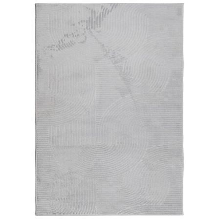Tapis IZA poils courts style scandinave gris 160x230 cm
