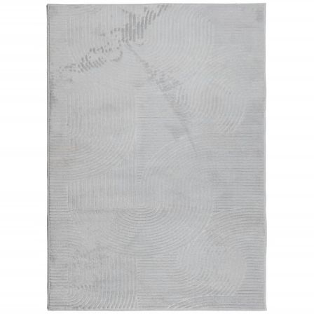 Tapis IZA poils courts style scandinave gris 200x280 cm