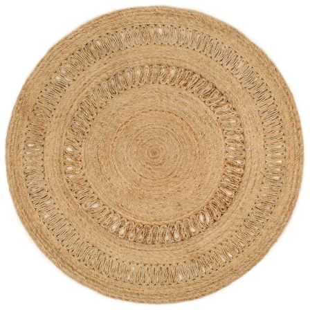 Tapis Jute tressé à la main 150 cm Rond