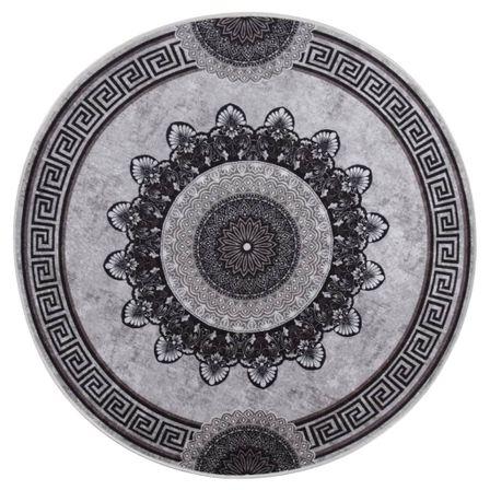 Tapis lavable antidérapant φ120 cm Multicolore 2