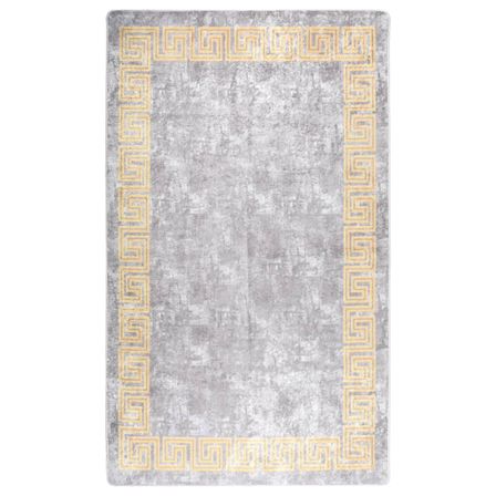 Tapis lavable antidérapant 120x180 cm Gris