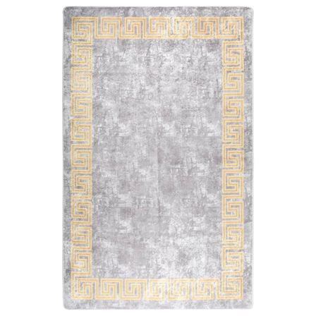 Tapis lavable antidérapant 160x230 cm Gris