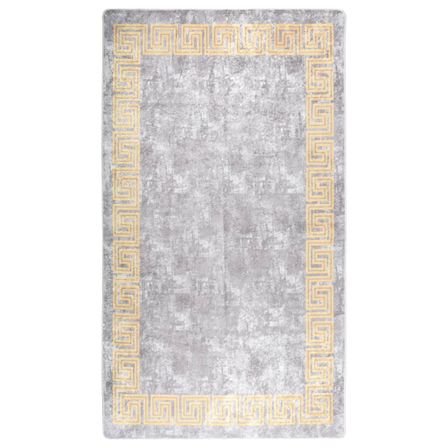 Tapis lavable antidérapant 190x300 cm Gris 2