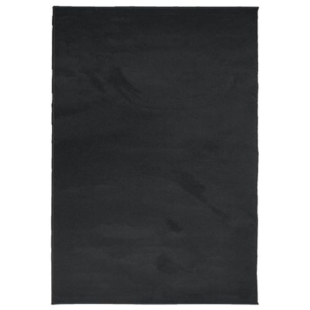 Tapis OVIEDO à poils courts noir 200x280 cm
