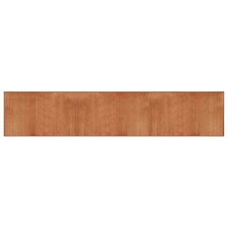 Tapis rectangulaire marron 60x300 cm bambou
