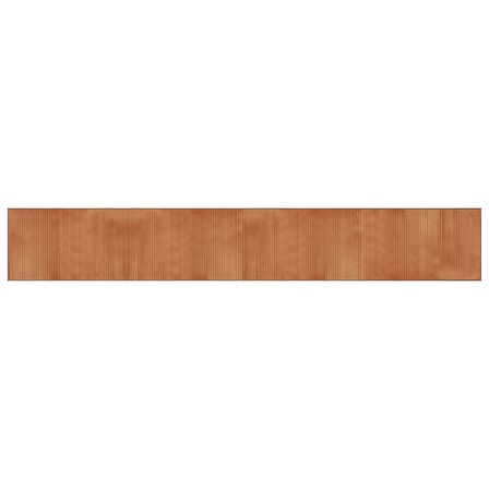 Tapis rectangulaire marron 60x400 cm bambou