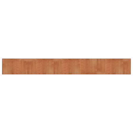Tapis rectangulaire marron 60x500 cm bambou