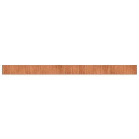 Tapis rectangulaire marron 70x1000 cm bambou