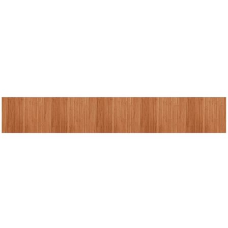 Tapis rectangulaire marron 80x500 cm bambou