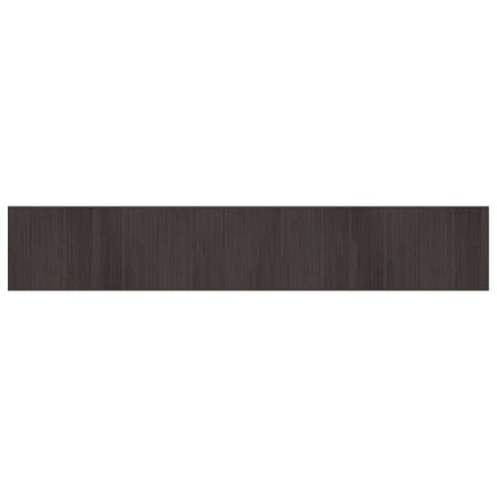 Tapis rectangulaire marron foncé 70x400 cm bambou