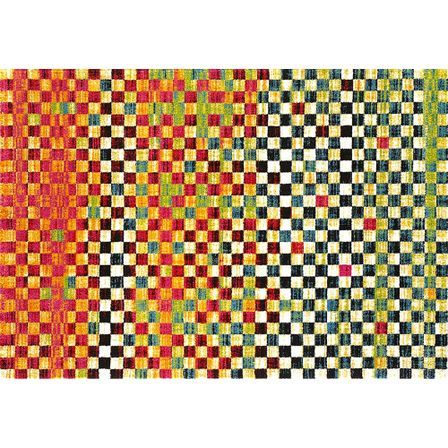 Tapis rectangulaire multicolore Quadri