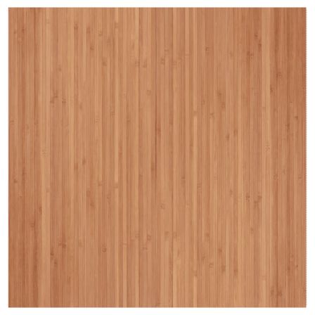 Tapis rectangulaire naturel 100x100 cm bambou