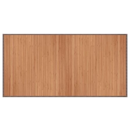Tapis rectangulaire naturel 100x200 cm bambou