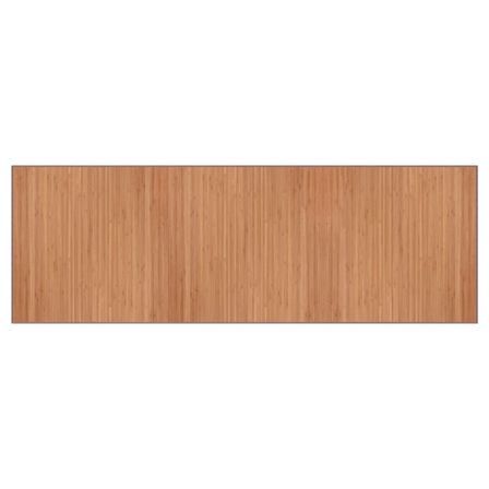Tapis rectangulaire naturel 100x300 cm bambou