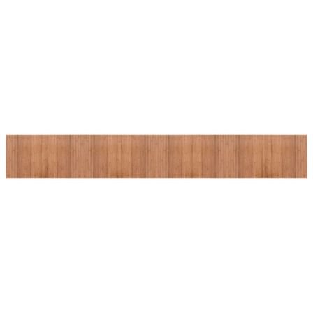 Tapis rectangulaire naturel 60x400 cm bambou