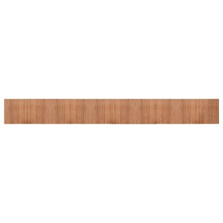 Tapis rectangulaire naturel 60x500 cm bambou