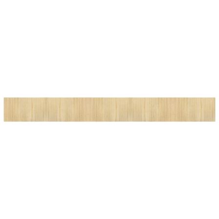 Tapis rectangulaire naturel clair 60x500 cm bambou