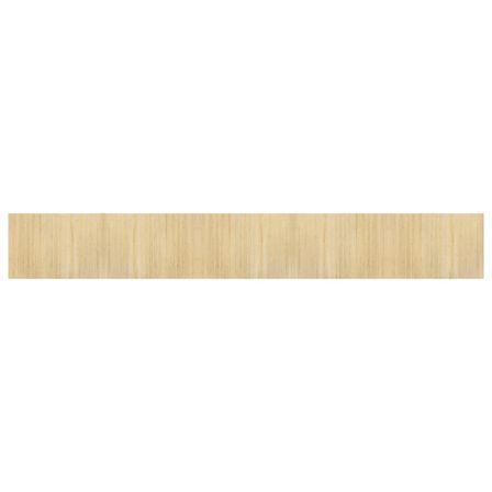 Tapis rectangulaire naturel clair 70x500 cm bambou