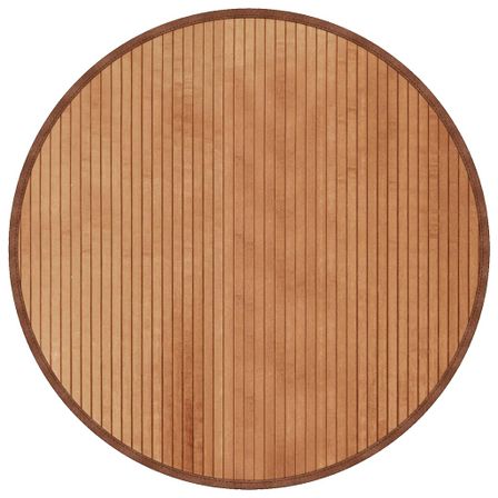 Tapis rond naturel 80 cm bambou