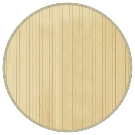 Tapis rond naturel clair 60 cm bambou