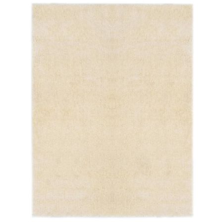 Tapis Shaggy 120 x 160 cm Crème
