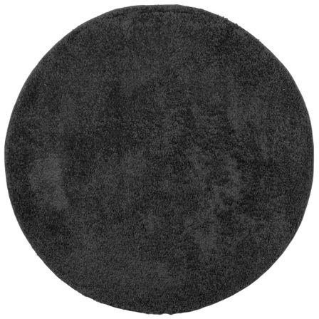 Tapis shaggy à poils longs moderne anthracite Ø 120 cm