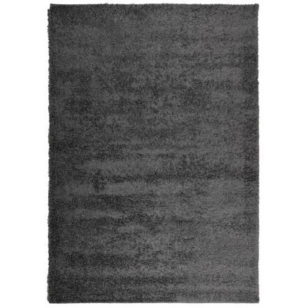 Tapis shaggy à poils longs moderne anthracite 160x230 cm