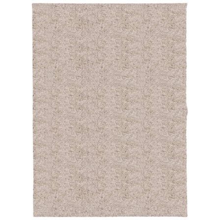 Tapis shaggy à poils longs moderne beige 140x200 cm