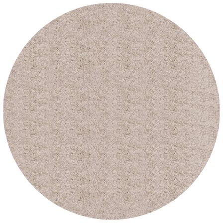 Tapis shaggy à poils longs moderne beige Ø 80 cm