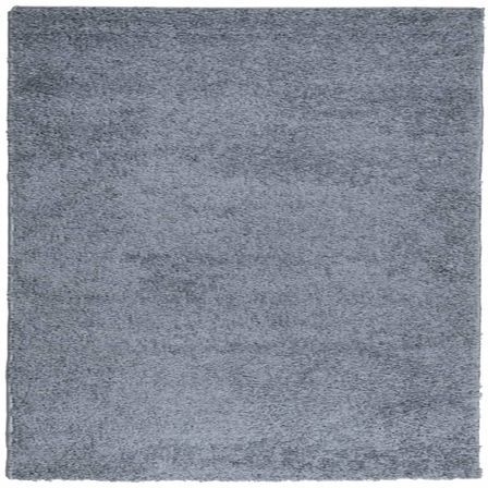 Tapis shaggy à poils longs moderne bleu 160x160 cm