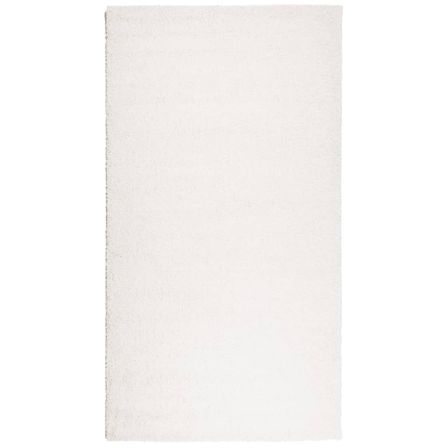 Tapis shaggy à poils longs moderne crème 60x110 cm