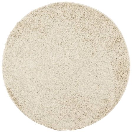 Tapis shaggy à poils longs moderne doré Ø 160 cm