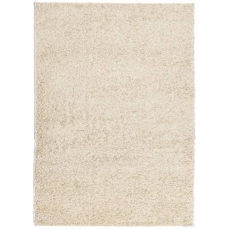 Tapis shaggy à poils longs moderne doré 200x280 cm