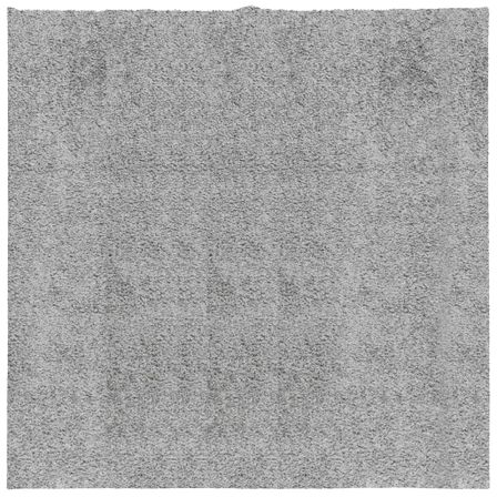 Tapis shaggy à poils longs moderne gris 160x160 cm