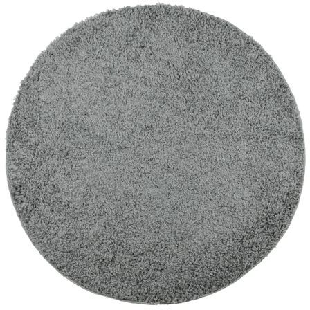 Tapis shaggy à poils longs moderne vert Ø 120 cm