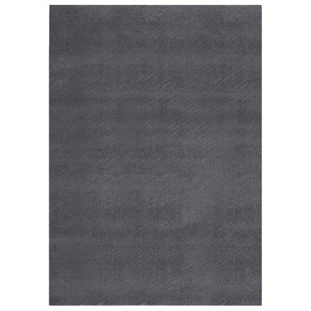Tapis shaggy doux lavable 160x230 cm Antidérapant Anthracite