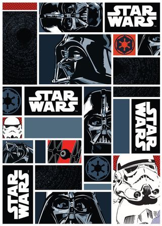 Tapis Star Wars Icons Polyamide Noir
