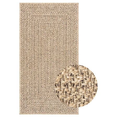 Tapis ZIZUR 60x110 cm aspect de jute intérieur et extérieur