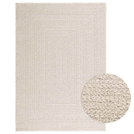 Tapis ZIZUR crème 120x170 cm aspect de jute intérieur extérieur