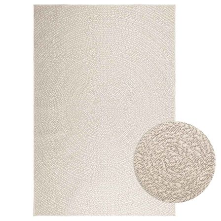 Tapis ZIZUR crème 160x230 cm aspect de jute intérieur extérieur