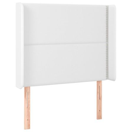 Tête de lit à LED Blanc 103x16x118/128 cm Similicuir