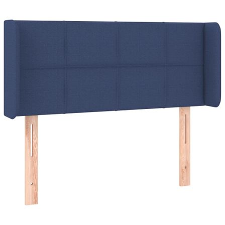Tête de lit à LED Bleu 93x16x78/88 cm Tissu
