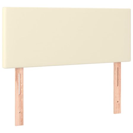 Tête de lit à LED Crème 100x5x78/88 cm Similicuir