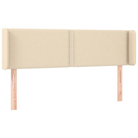 Tête de lit à LED Crème 147x16x78/88 cm Tissu