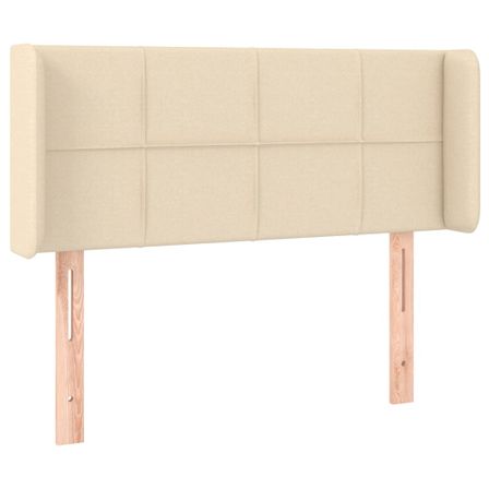 Tête de lit à LED Crème 83x16x78/88 cm Tissu