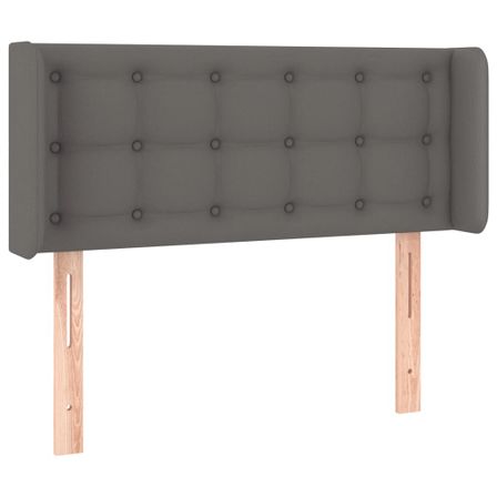 Tête de lit à LED Gris 103x16x78/88 cm Similicuir
