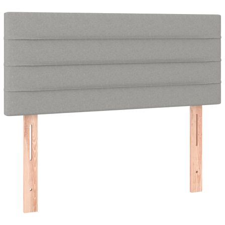 Tête de lit à LED Gris clair 80x5x78/88 cm Tissu