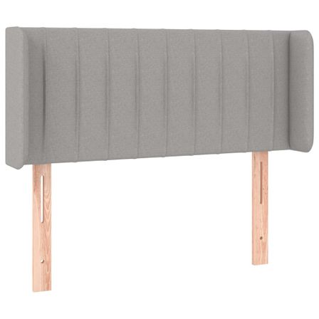 Tête de lit à LED Gris clair 93x16x78/88 cm Tissu