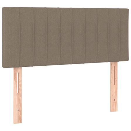 Tête de lit à LED Taupe 100x5x78/88 cm Tissu