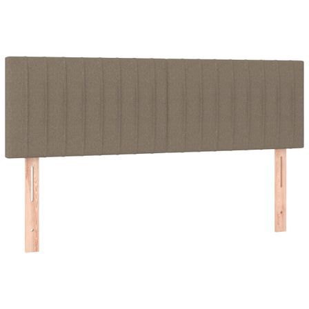 Tête de lit à LED Taupe 144x5x78/88 cm Tissu